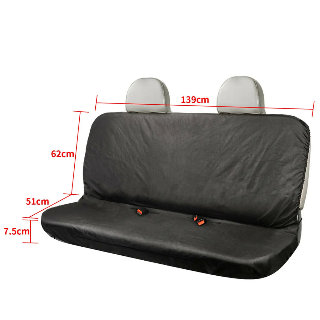 Waterproof Car Rear Back Seat Cover Black Pet Dog Protector Universal Car Rear Seat Protector Mat Cover Travel Safety Protector