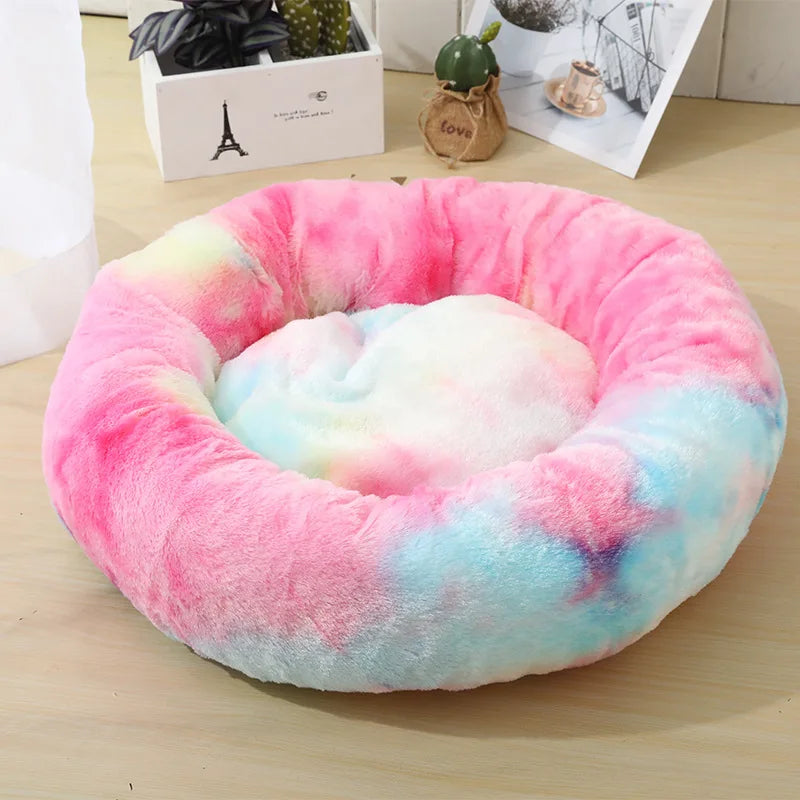 Calming Donut Bed – Orthopedic Comfort for Dogs & Cats