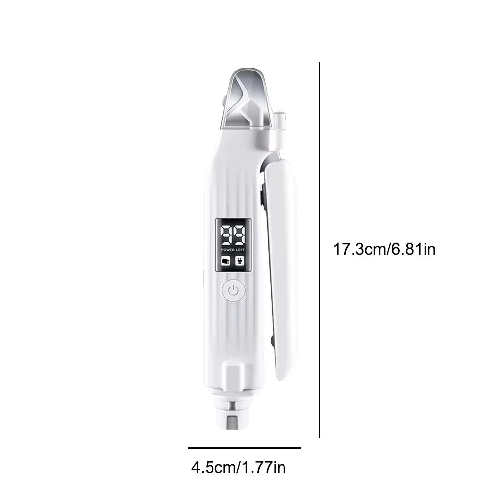 2 in 1 Electric Pet Nail Trimmer with LED Lights Pet Nail Grinder Dog Nail Trimmer and Grinder for Small Medium Large Dogs/Cats