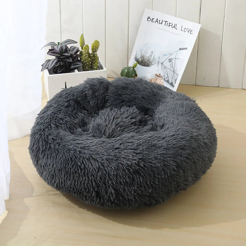 Calming Donut Bed – Orthopedic Comfort for Dogs & Cats