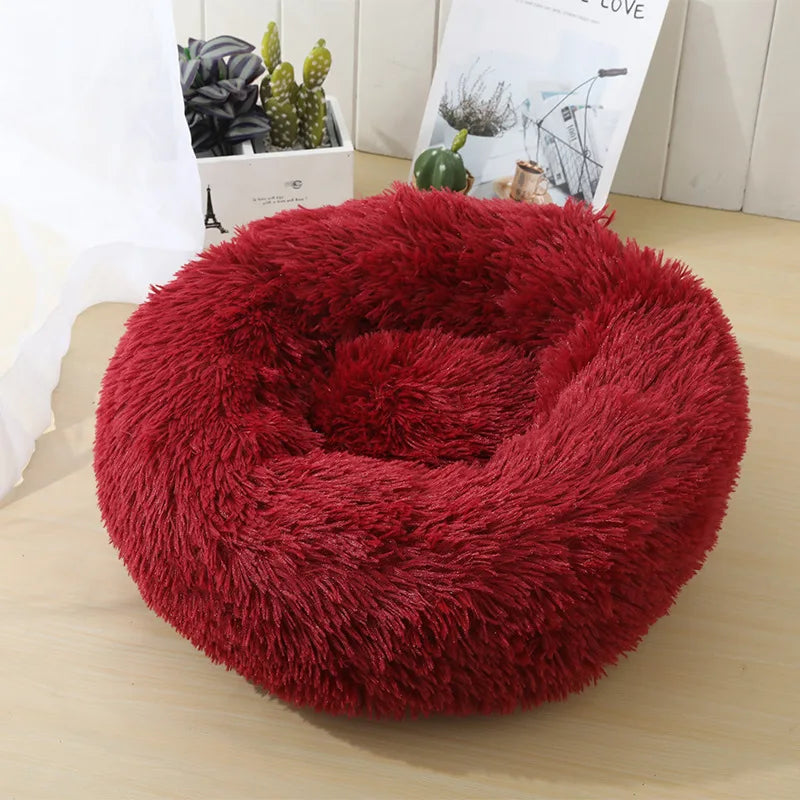 Calming Donut Bed – Orthopedic Comfort for Dogs & Cats