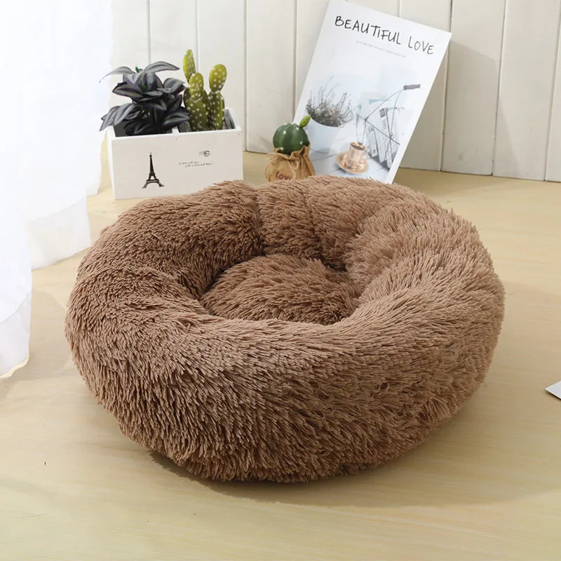 Calming Donut Bed – Orthopedic Comfort for Dogs & Cats