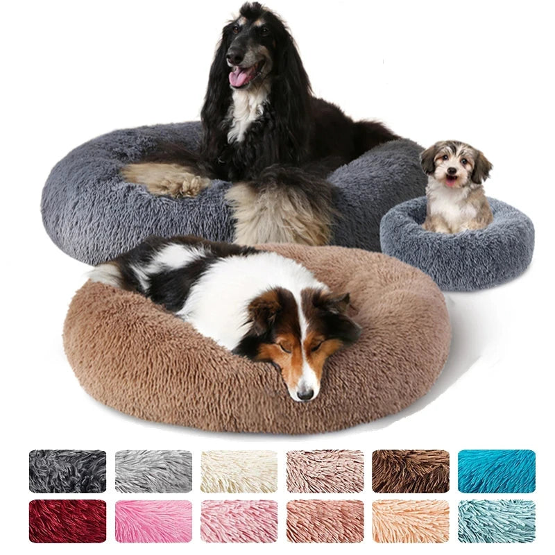 Calming Donut Bed – Orthopedic Comfort for Dogs & Cats