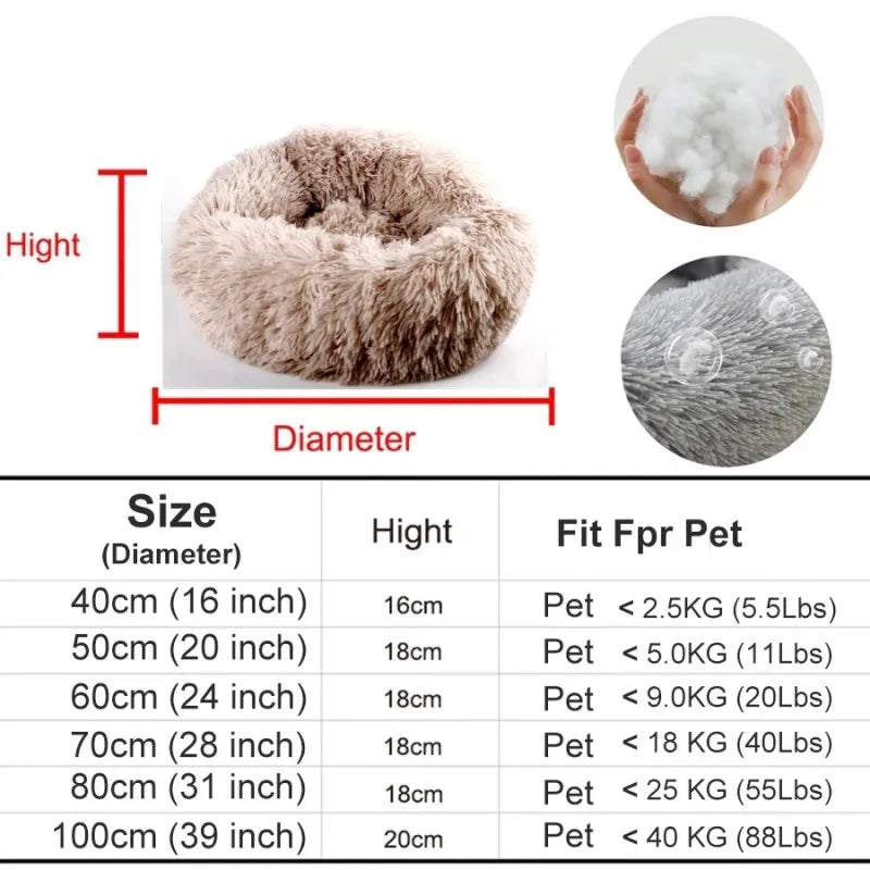 Calming Donut Bed – Orthopedic Comfort for Dogs & Cats