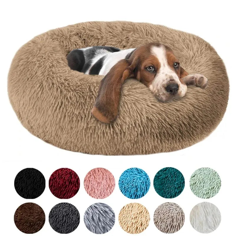 Calming Donut Bed – Orthopedic Comfort for Dogs & Cats
